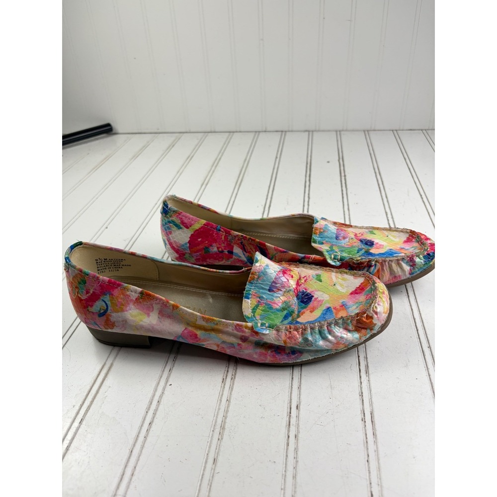 Anne Klein Vama Colorful Multicolor Floral Flats Loafers Women's Size 9.5 - Picture 5 of 11